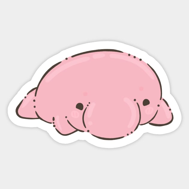 Blob fish Sticker by IcyBubblegum